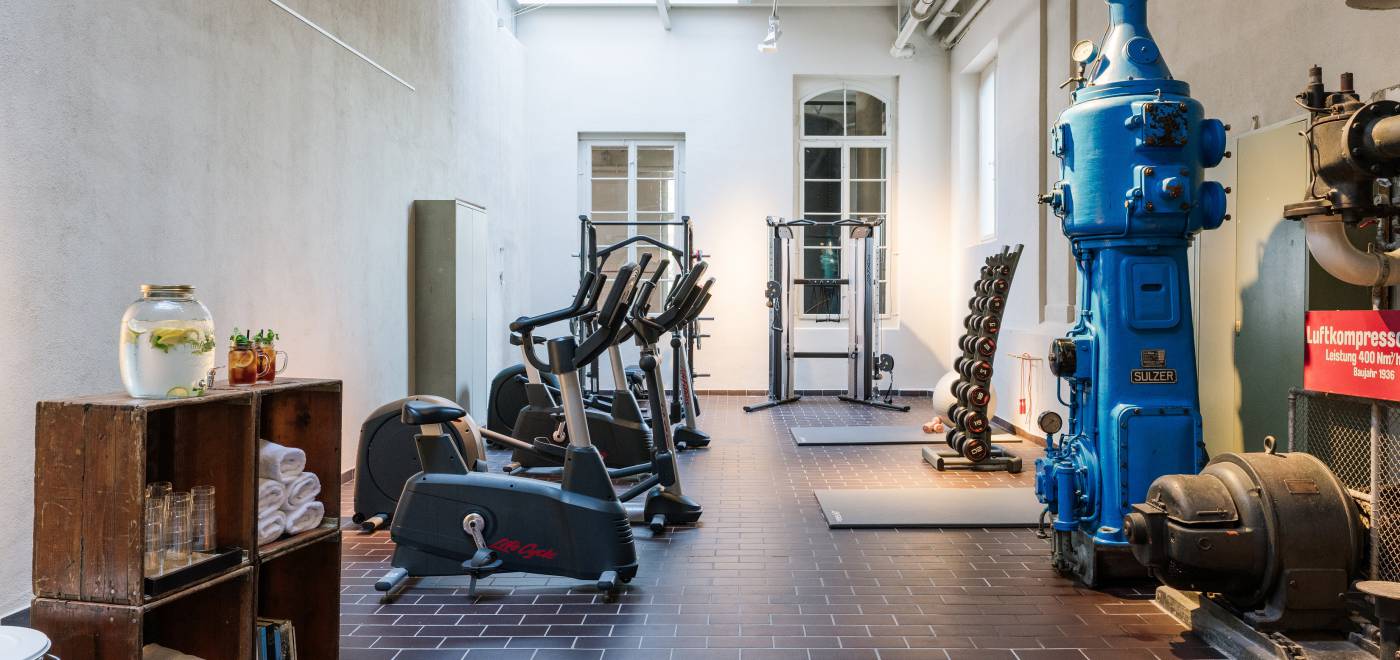 Gym im ehemaligen Pumpenraum für Me Time