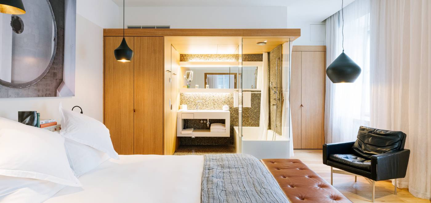 Doppelzimmer im Boutiquehotel B2 in Zürich