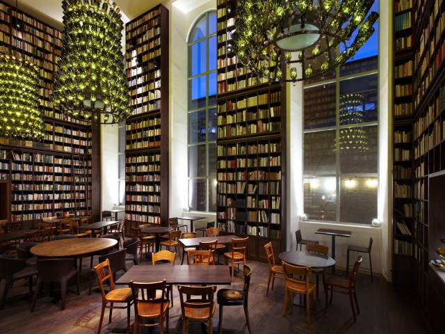 Library at the B2 Hotel Zurich