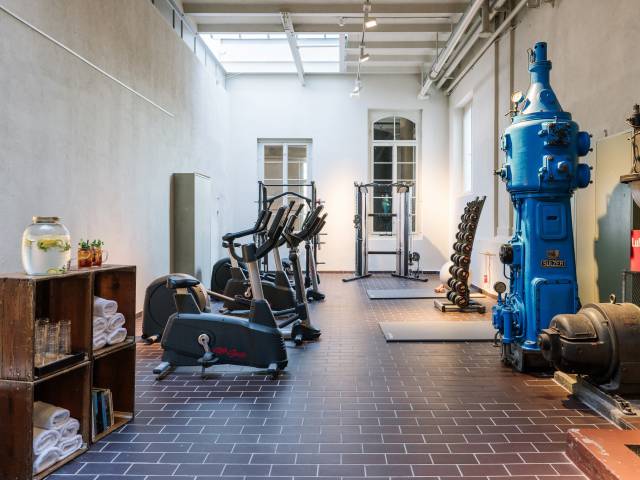 Gym im ehemaligen Pumpenraum für Me Time